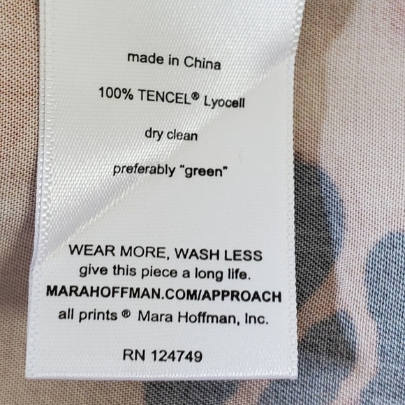 Mara Hoffman Marzia Tiered Maxi Skirt Size 2 Animal Print Ruffle Tan Brown Party - Picture 9 of 12